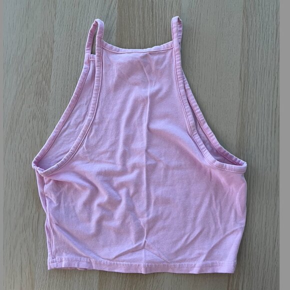 Baby Pink Cropped Tank Top - Picture 2 of 2